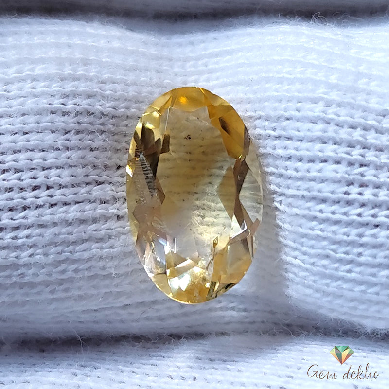 Citrine Oval Faceted Cut Stone 12×7MM 2.50 Cts.