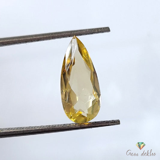Citrine Pear Faceted Cut Stone 13×6MM 2 Cts.