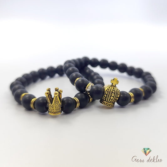 King & Queen Couples Bracelet Set