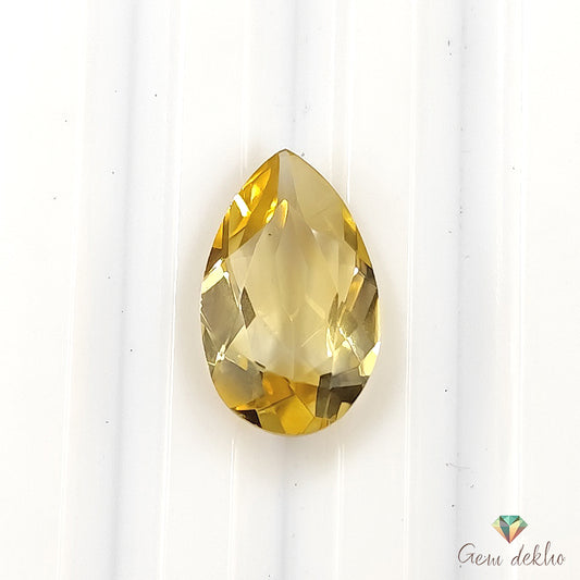 Citrine Pear Faceted Cut 13×8MM 2.50 Cts.