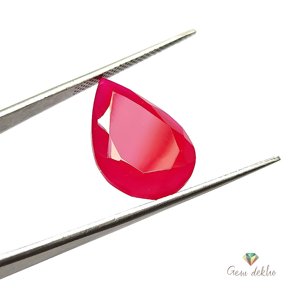 Pink Onyx Pear Drop Cut Pair 20×13MM 17.7 Cts.