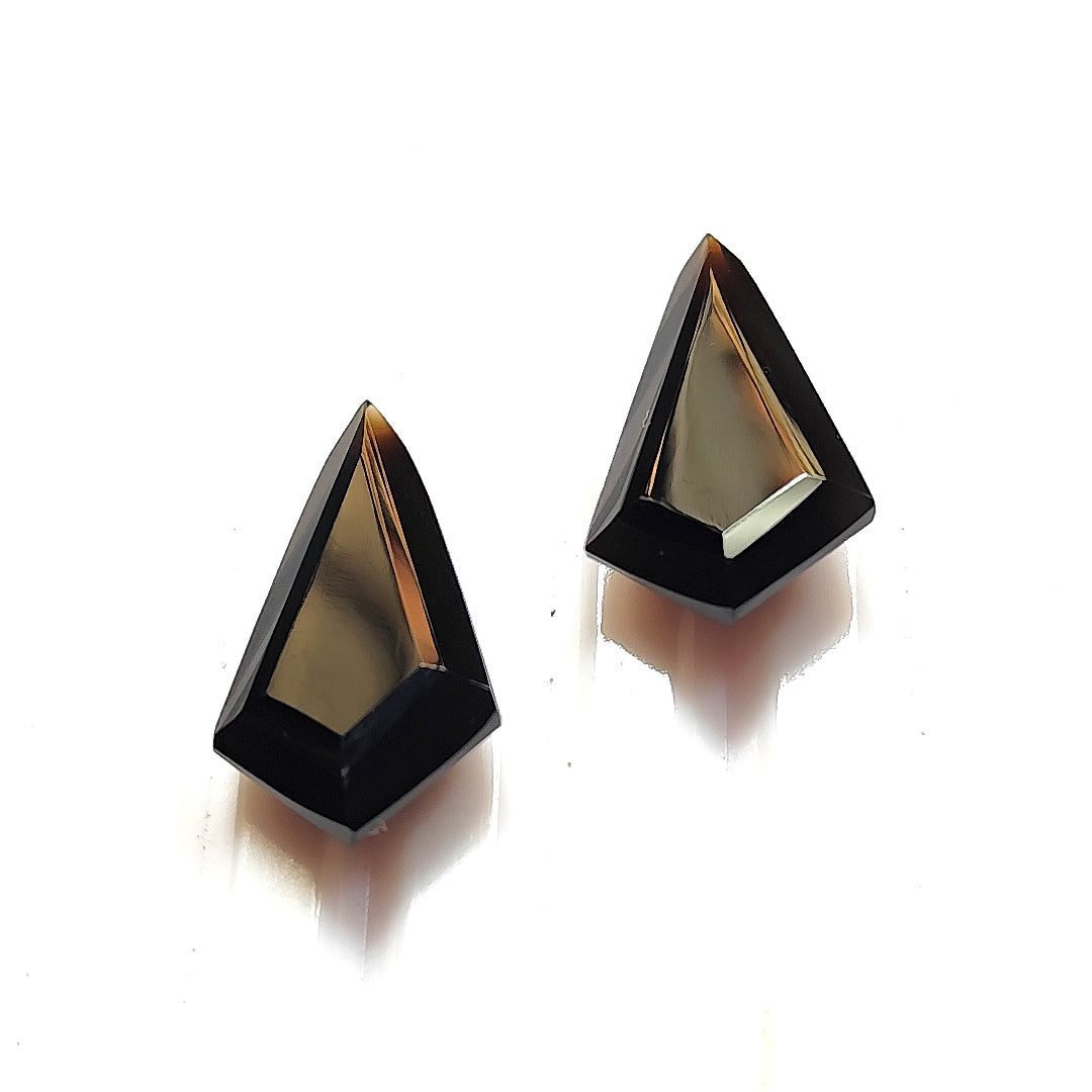 Black Onyx Cut Pair 21×12MM 14 Cts.