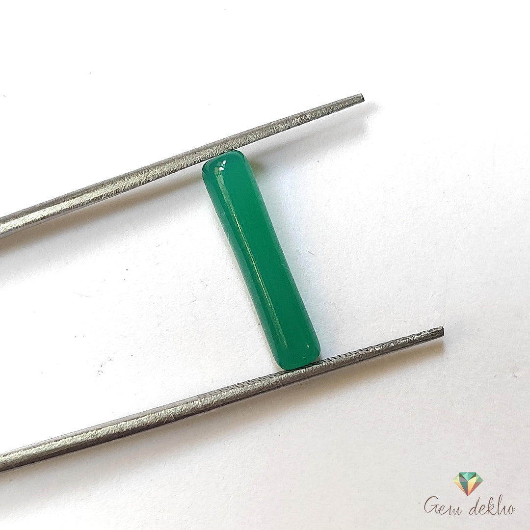 Green Onyx Pencil Drops 18×4MM 33.7 Cts.