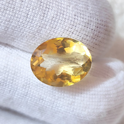 Citrine Oval Faceted Cut Stone 16×13MM 10 Cts.
