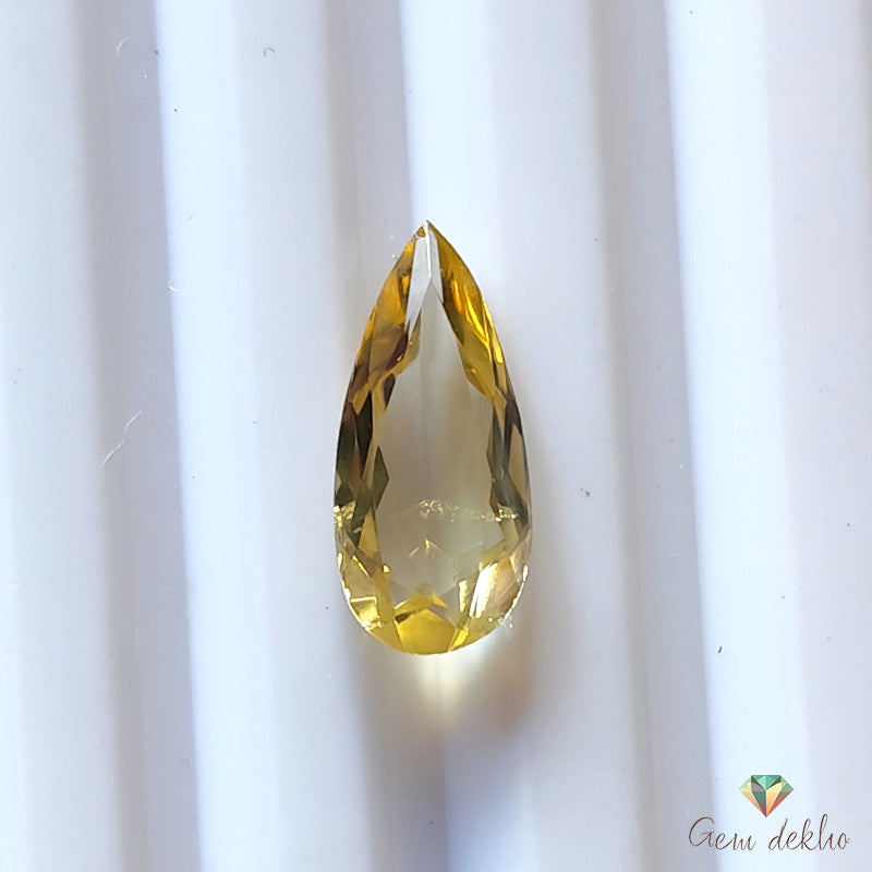 Citrine Pear Faceted Cut Stone 13×6MM 2 Cts.