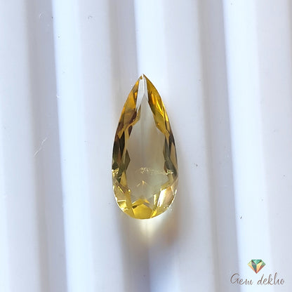 Citrine Pear Faceted Cut Stone 13×6MM 2 Cts.