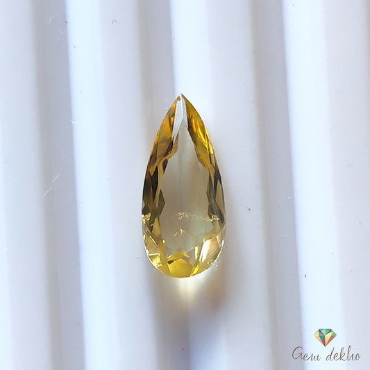 Citrine Pear Faceted Cut Stone 13×6MM 2 Cts.