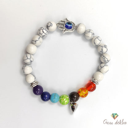 7 Chakra Heart Magnetic Couple Bracelets