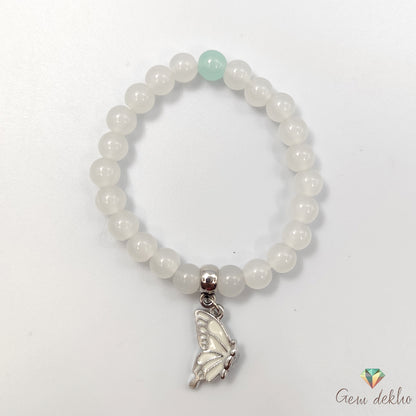 Butterfly Charm Magnetic Couples Bracelet