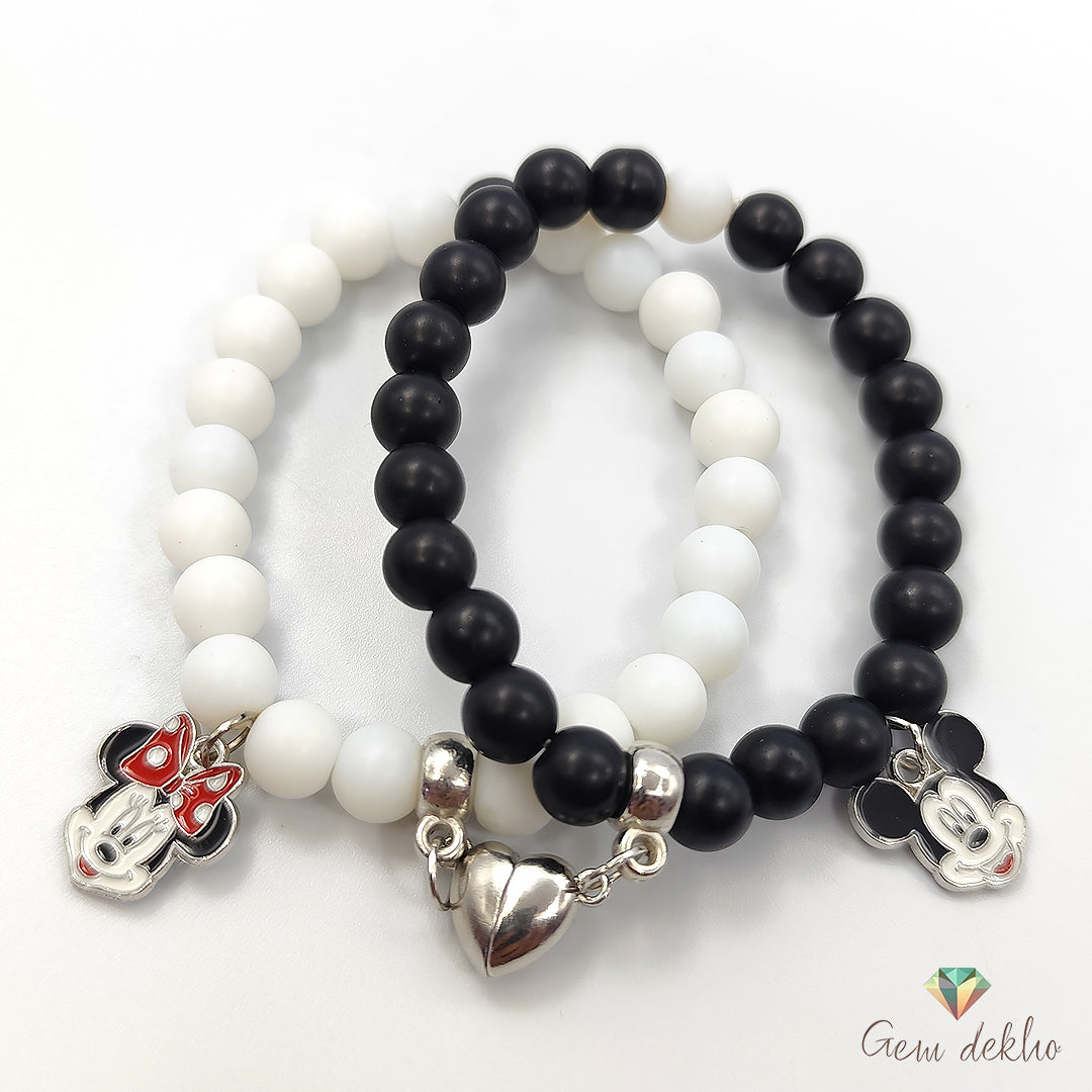 Love Charm Magnetic Couples Bracelet