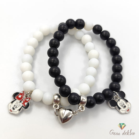 Love Charm Magnetic Couples Bracelet