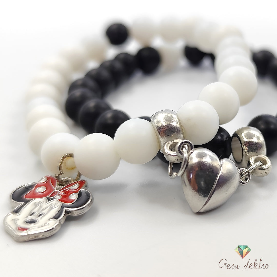 Love Charm Magnetic Couples Bracelet