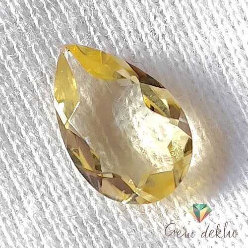 Citrine Pear Faceted Cut Stone 12×8 MM 2.25 Cts.