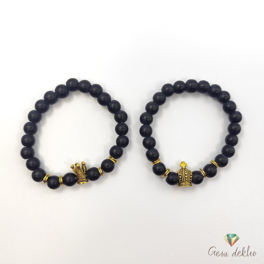 King & Queen Couples Bracelet Set