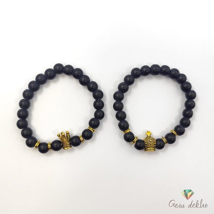 King & Queen Couples Bracelet Set