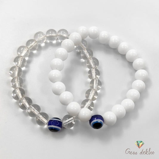 Evil Eye Protection Bracelet Pair
