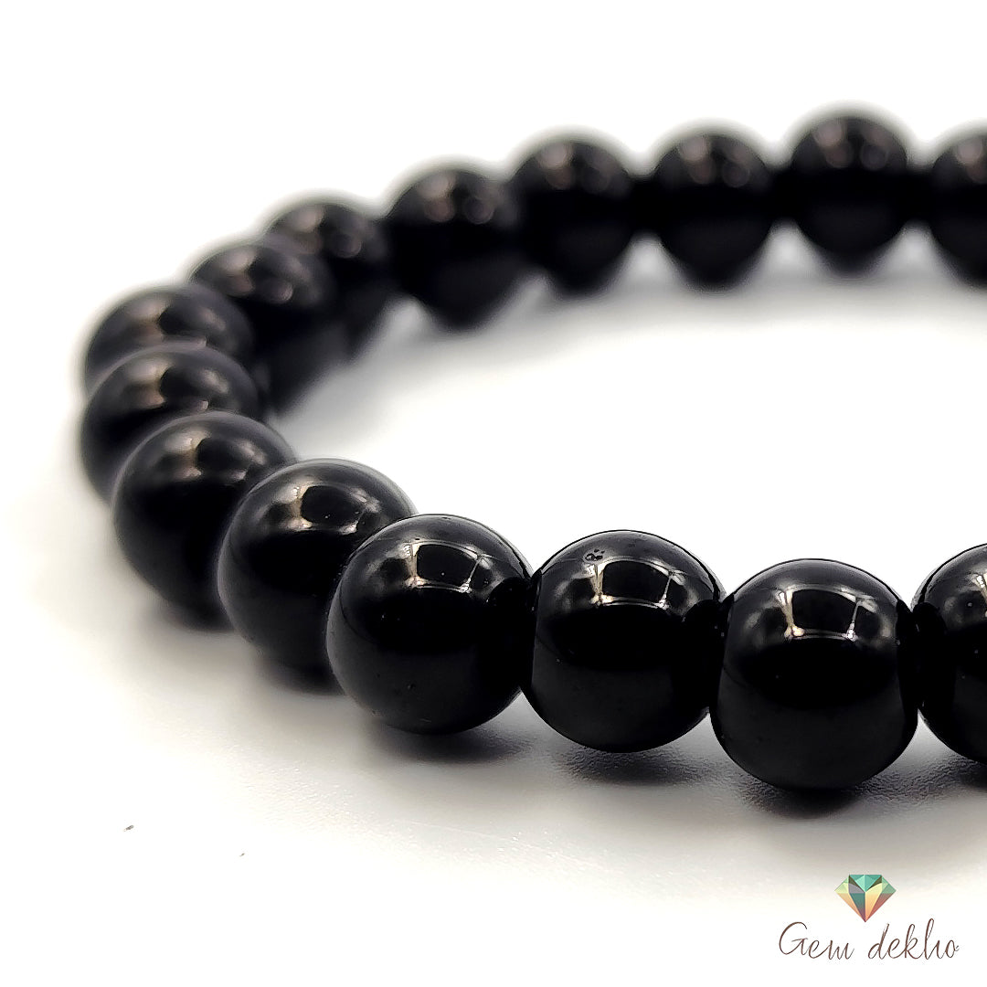 Unisex Black Charm Beads Bracelet
