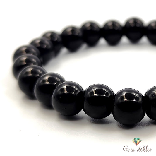 Unisex Black Charm Beads Bracelet