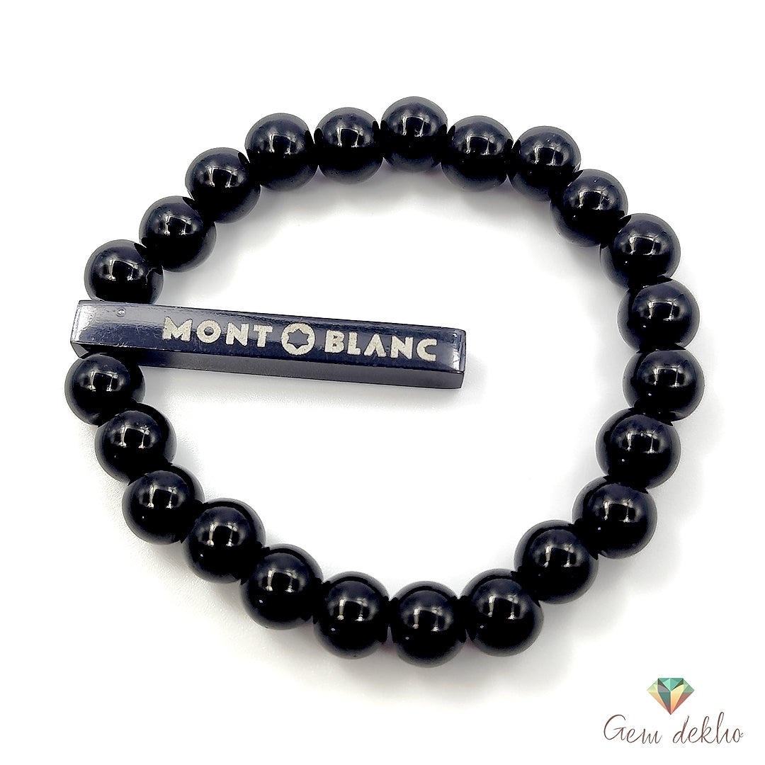 Unisex Black Charm Beads Bracelet