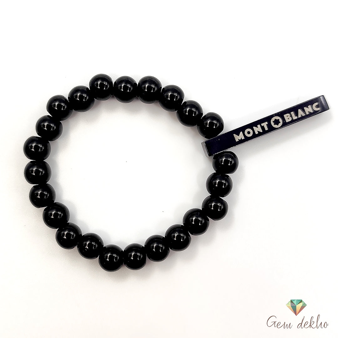 Unisex Black Charm Beads Bracelet