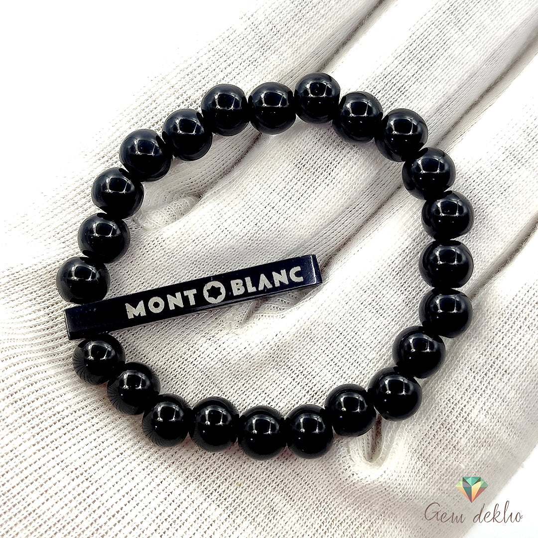 Unisex Black Charm Beads Bracelet