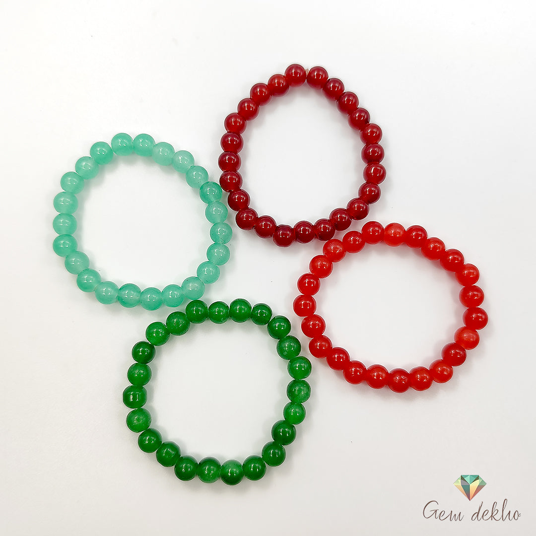 Multicolor Beads Bracelets Combo Set of 4