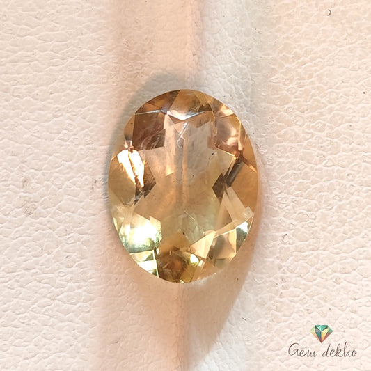 Citrine Oval Faceted Cut Stone 12×9MM 3.25 Cts.