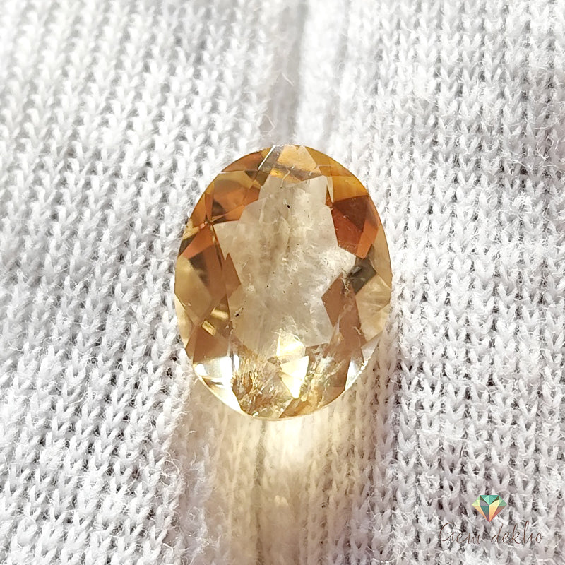 Citrine Oval Faceted Cut Stone 12×9MM 3.25 Cts.