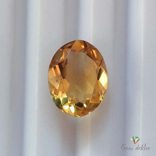 Citrine Oval Faceted Cut Stone 11×9MM 3.50 Cts.