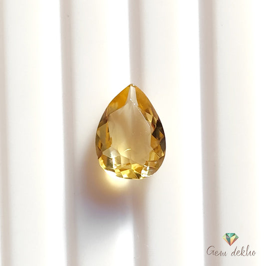 Citrine Pear Faceted Cut Stone 8×5MM 0.60 Cts.