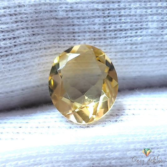 Citrine Oval Faceted Cut Stone 12×10MM 3.10 Cts.