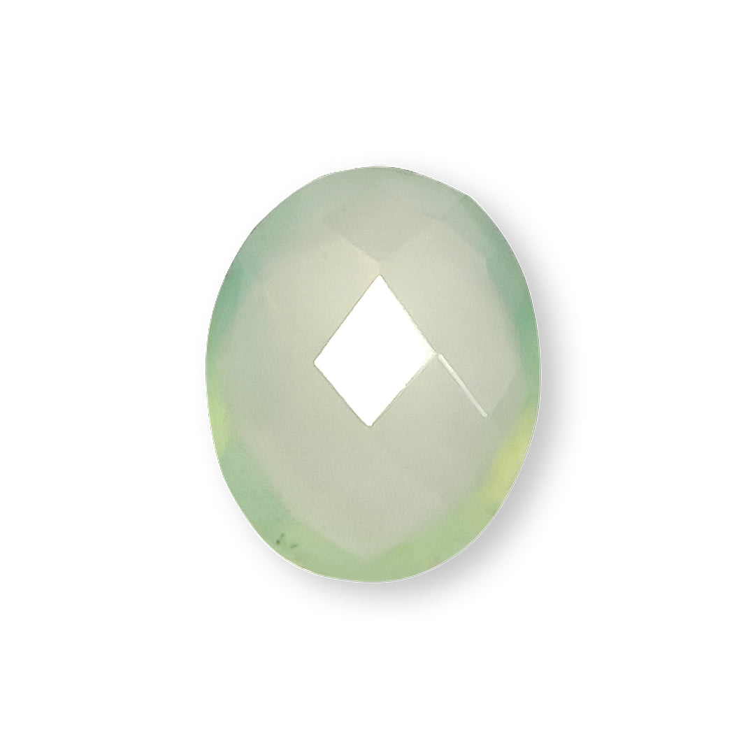 Parrot Green Onyx Oval Checker Cut 17×13MM 8.6 Cts.
