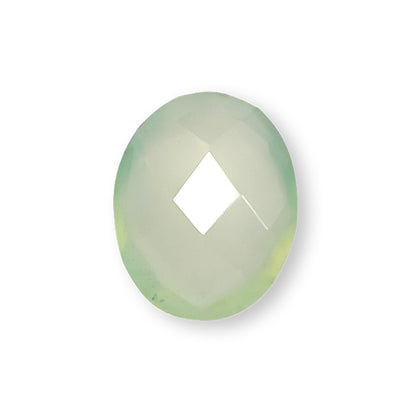 Parrot Green Onyx Oval Checker Cut 17×13MM 8.6 Cts.