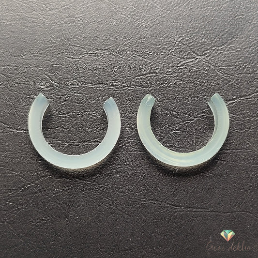 Onyx Tube Round Hoop 18×4MM 4 Cts.