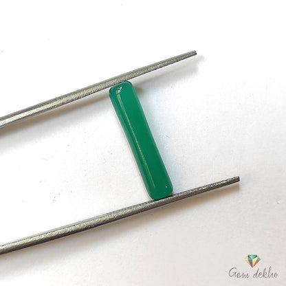 Green Onyx Pencil Drops 18×4MM 33.7 Cts.
