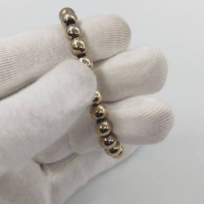 Natural Pyrite Bracelet – 8MM Healing Crystal Beads for Energy, Protection & Wealth