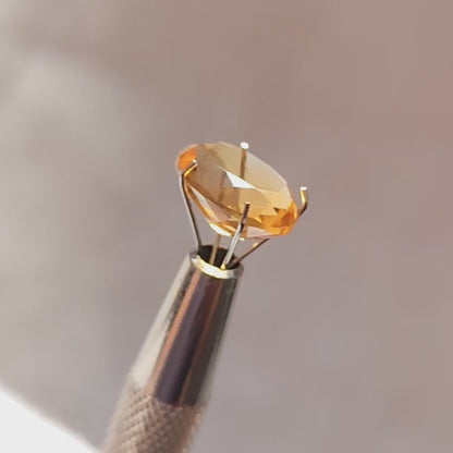 Citrine Oval Faceted Cut Stone 11×9MM 3.50 Cts.