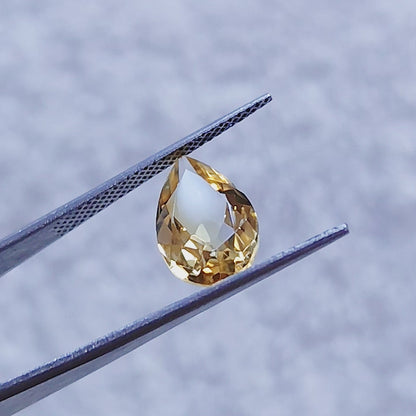 Citrine Pear Faceted Cut Stone 14×9MM 3.25 Cts.