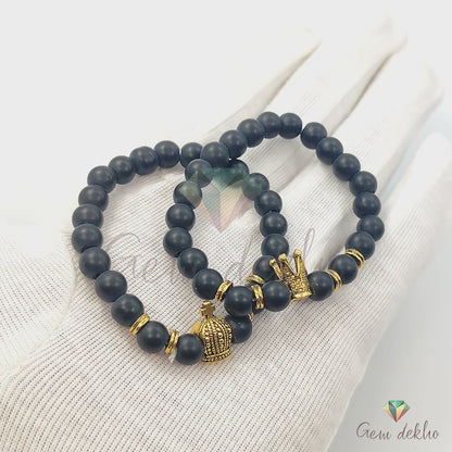 King & Queen Couples Bracelet Set