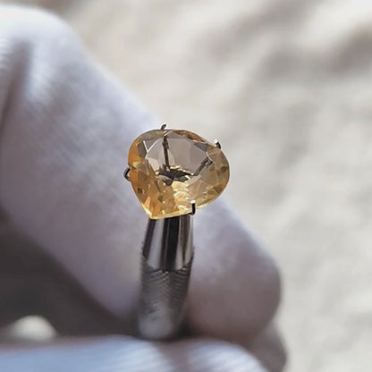 Citrine Pear Faceted Cut Stone 12×12MM 4.70 Cts.