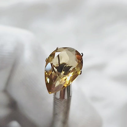 Citrine Pear Faceted Cut Stone 18×12MM 5 Cts.