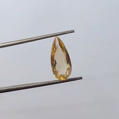 Citrine Pear Faceted Cut Stone 13×6MM 2 Cts.