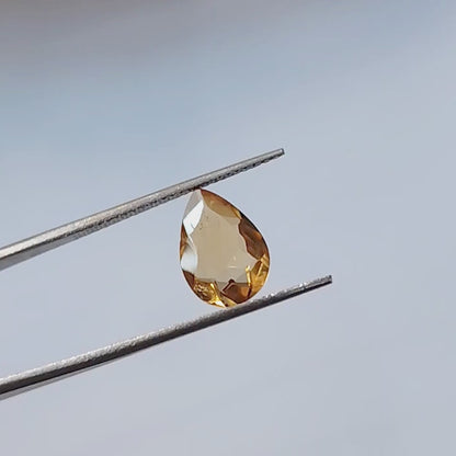 Citrine Pear Faceted Cut Stone 12×9MM 2.40 Cts.