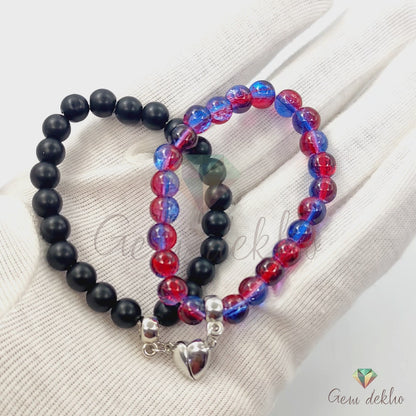 Colorful Love Charm Magnetic Couple Bracelets