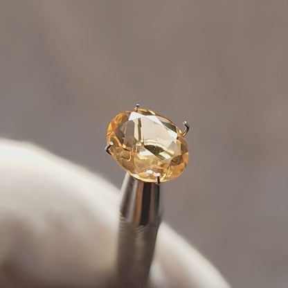 Citrine Oval Faceted Cut Stone 11×10MM 3.35 Cts.