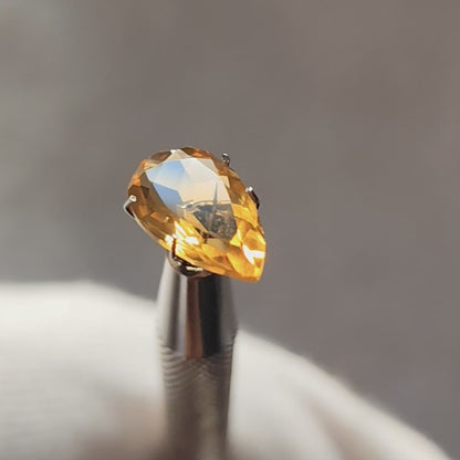 Citrine Pear Faceted Cut Stone 13×8MM 2.50 Cts.