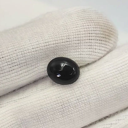 Black Onyx Cab Piece 11×9MM 3.8 Cts.