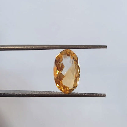 Citrine Oval Faceted Cut Stone 12×7MM 2.50 Cts.