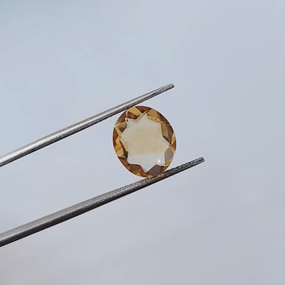 Citrine Oval Faceted Cut Stone 12×10MM 3.70 Cts.
