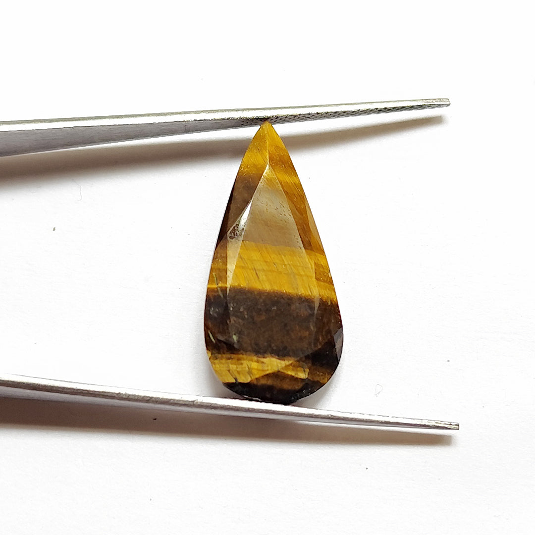 Tiger Eye Teardrop Cut Pair 15×18MM 12 Cts.